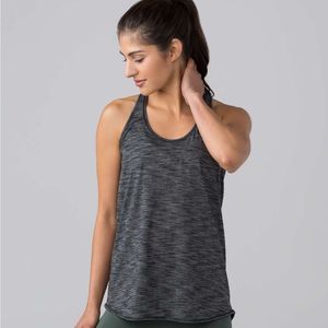 Lululemon Essential Tank Black Heathered Size 12